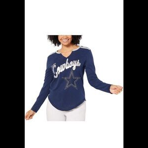NFL Dallas Women's Long Sleeve V-Neck Tee Cowboys - Regular